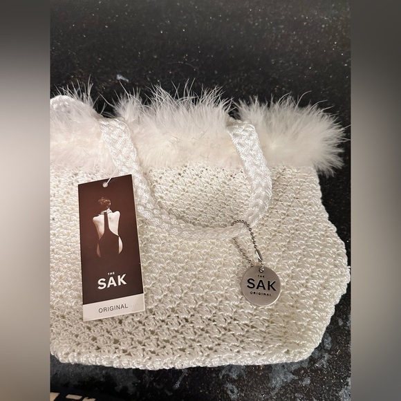 Th Sak White Crochet Bag NWT - Picture 4 of 5